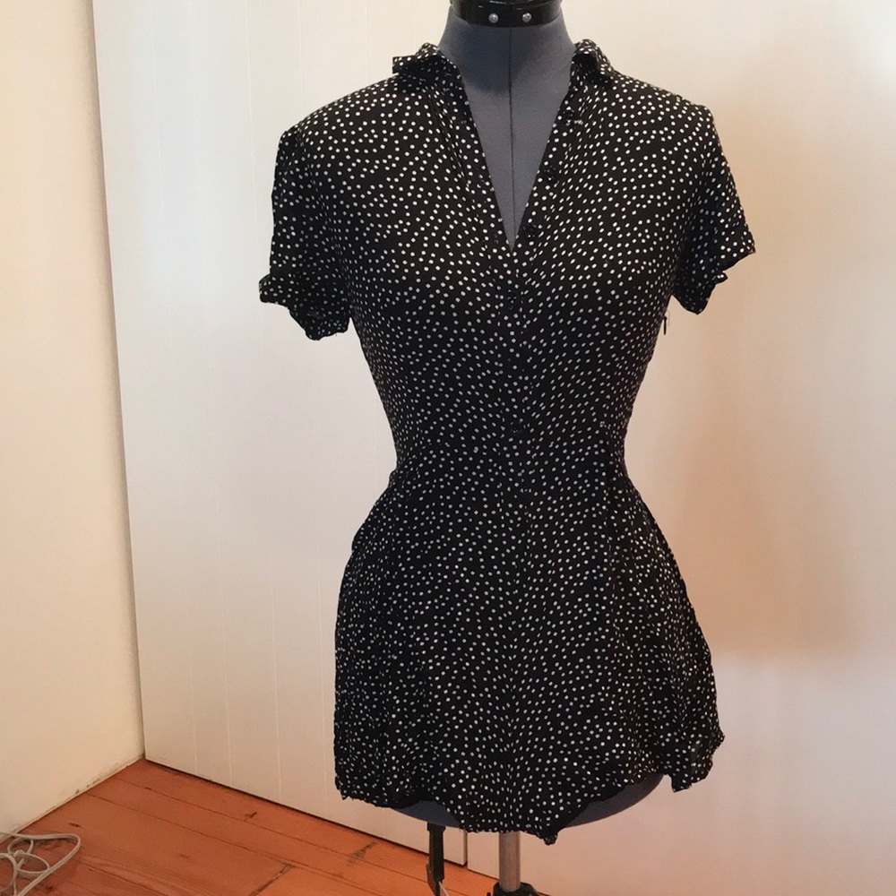Urban outfitters polka dotted romper